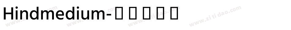 Hind medium字体转换